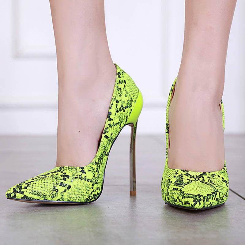 Snake print high heels - Premium Hakken from My Store - Just €49.82! Shop now at KIYOO Royal Brand