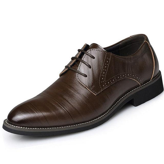 Men Leather Dress Shoes - Premium veterschoenen from My Store - Just €42.41! Shop now at KIYOO Royal Brand