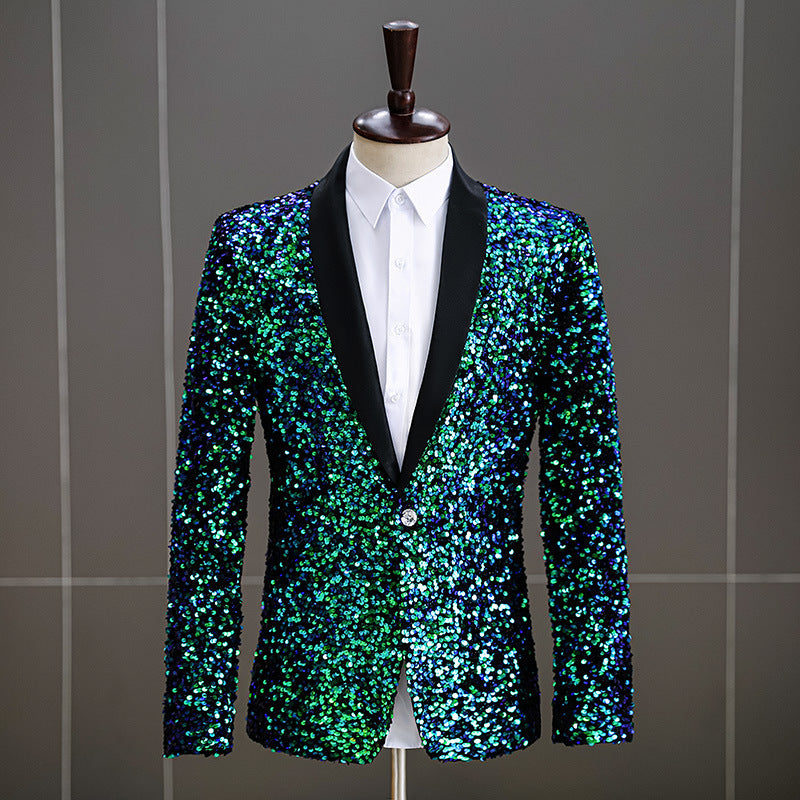 Men's Colorful Sequin Fashion-color Coat - Premium Pakken & Stropdassen from My Store - Just €107.16! Shop now at KIYOO Royal Brand