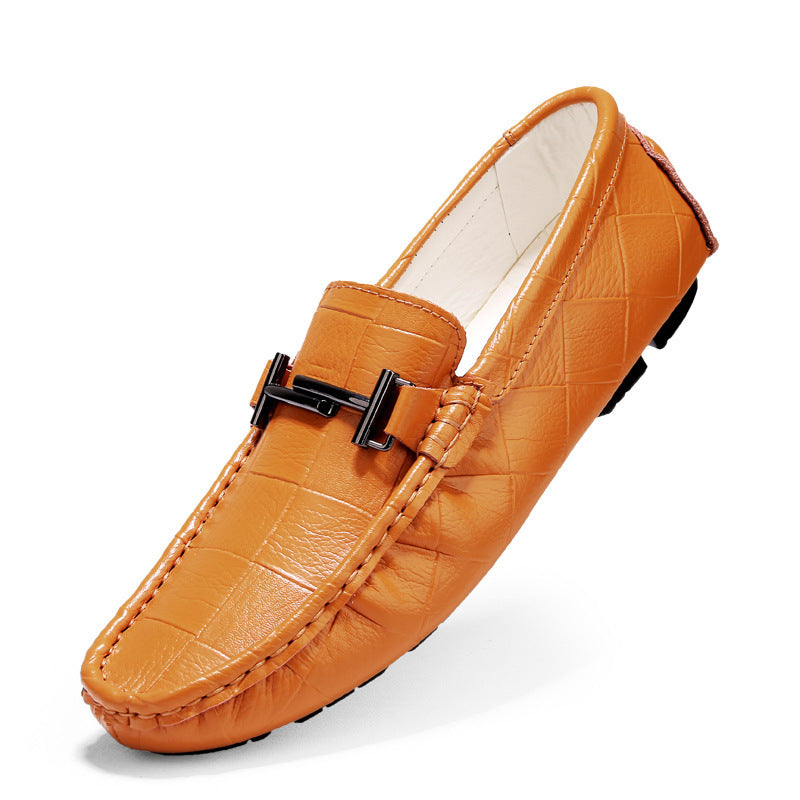 Casual Leather Shoes British Large Size Breathable Men's Peas Shoes - Premium Loafers from My Store - Just €76.08! Shop now at KIYOO Royal Brand