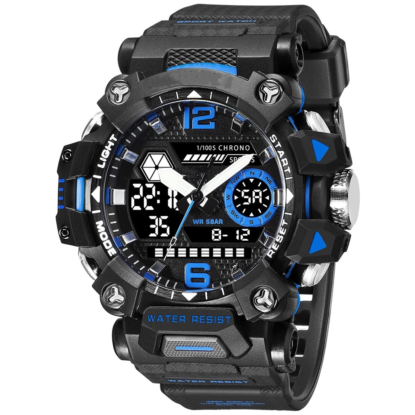 Men's Luminous Waterproof Outdoor Electronic Watch