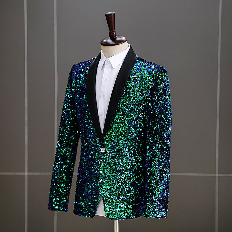 Men's Colorful Sequin Fashion-color Coat - Premium Pakken & Stropdassen from My Store - Just €107.16! Shop now at KIYOO Royal Brand