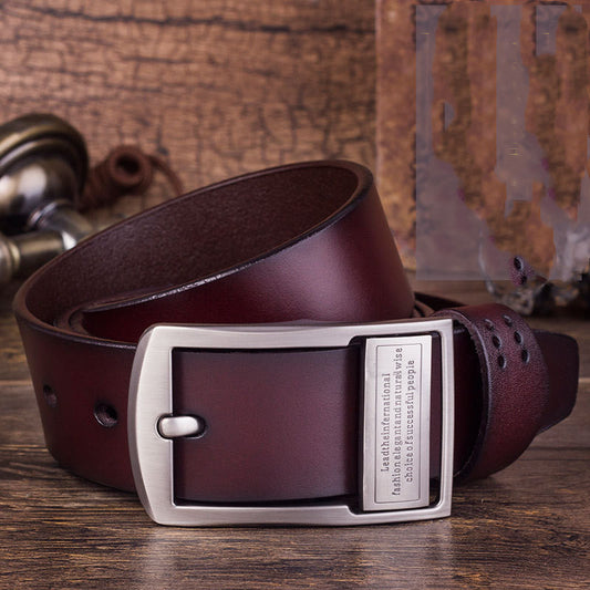 Men's Leather Pin Buckle Belt Fashion Casual - Premium Riemen from My Store - Just €24.03! Shop now at KIYOO Royal Brand