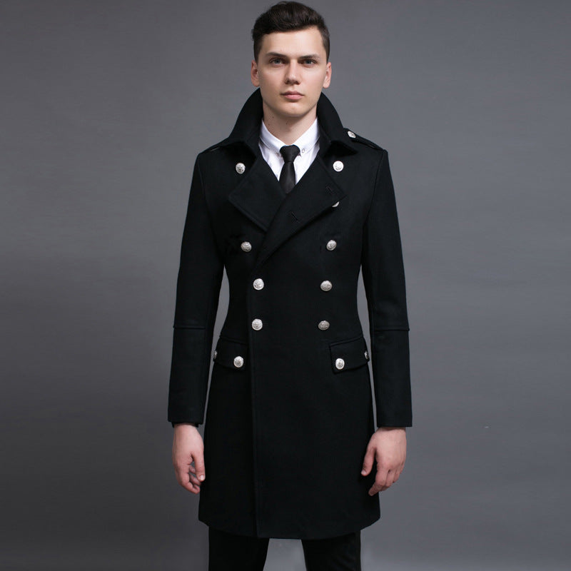 Double-row Retro Woolen Coat Man - Premium Jassen from My Store - Just €245.37! Shop now at KIYOO Royal Brand