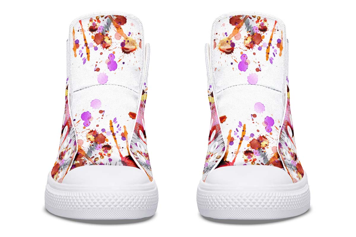 Printed Couple High-top Canvas Shoes - Premium Dames sportschoenen from My Store - Just €98.06! Shop now at KIYOO Royal Brand