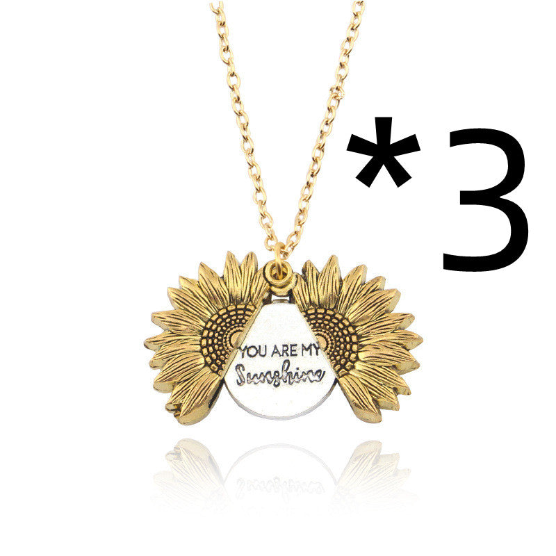 You Are My Sunshine Zonnebloem ketting dames