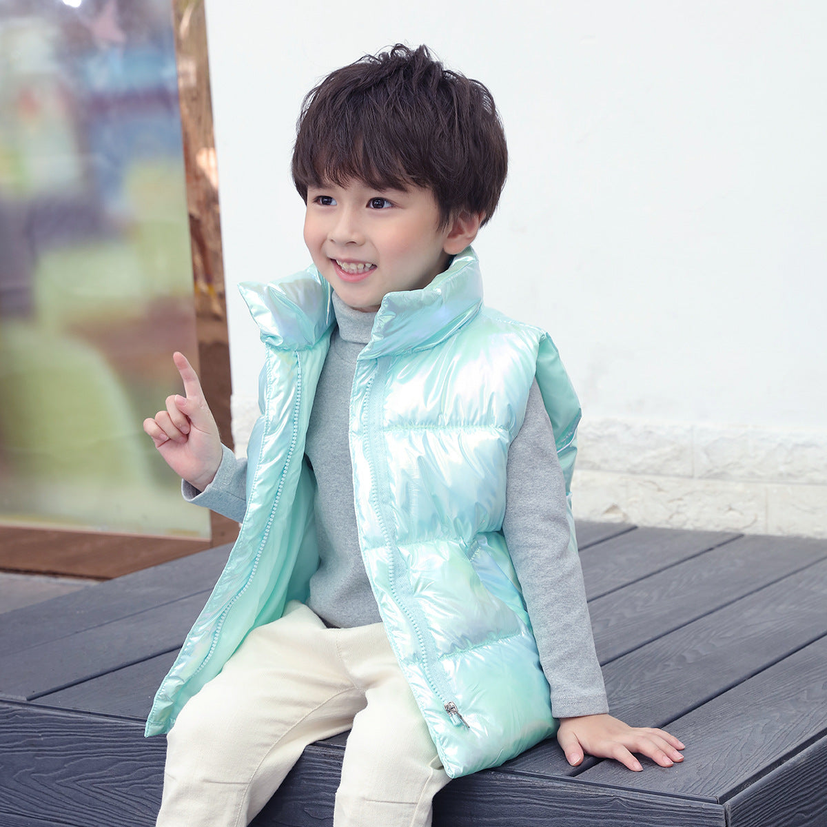 Down Cotton Vest Autumn And Winter Waistcoat Winter Clothing Children - Premium Truien & Hoodies Jongens from My Store - Just €18.35! Shop now at KIYOO Royal Brand