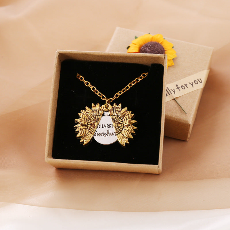 You Are My Sunshine Zonnebloem ketting dames