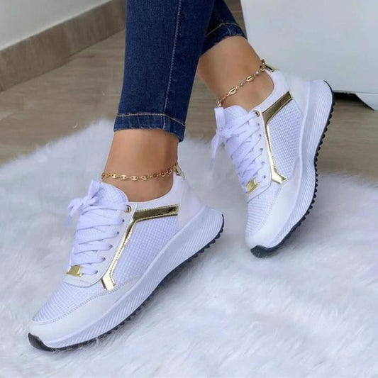 Breathable Round Head Flat Sneakers Women's Shoes - Premium Dames sportschoenen from My Store - Just €38.74! Shop now at KIYOO Royal Brand