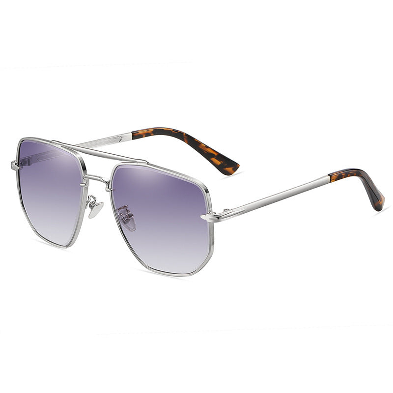 Men's Double Bridge Gradient Cut Sunglasses - Premium Zonnebrillen from My Store - Just €23.01! Shop now at KIYOO Royal Brand