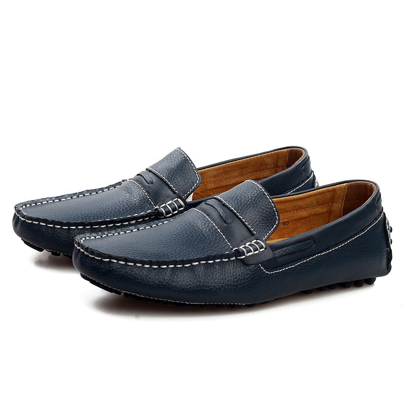 Casual shoes round toe breathable men's single shoes - Premium Loafers from My Store - Just €83.99! Shop now at KIYOO Royal Brand