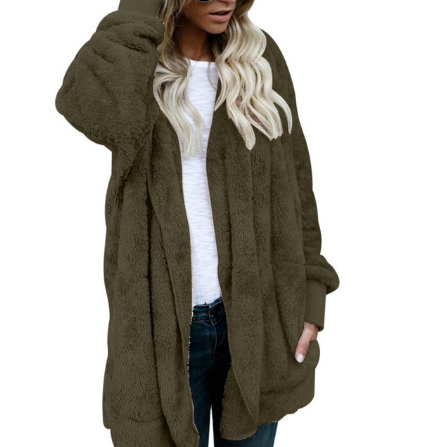 Women's Plush Warm Cotton Coat - Premium Dames Jassen from My Store - Just €27.76! Shop now at KIYOO Royal Brand