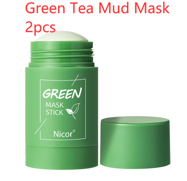 Cleansing Green Tea Mask Clay Stick Oil Control Anti-Acne Whitening Seaweed Mask Skin Care - Premium Cosmetica from My Store - Just €18.83! Shop now at KIYOO Royal Brand