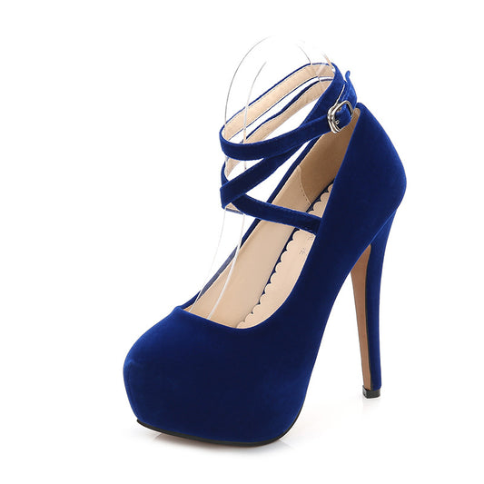 Cross strap high heels - Premium Hakken from My Store - Just €45.99! Shop now at KIYOO Royal Brand