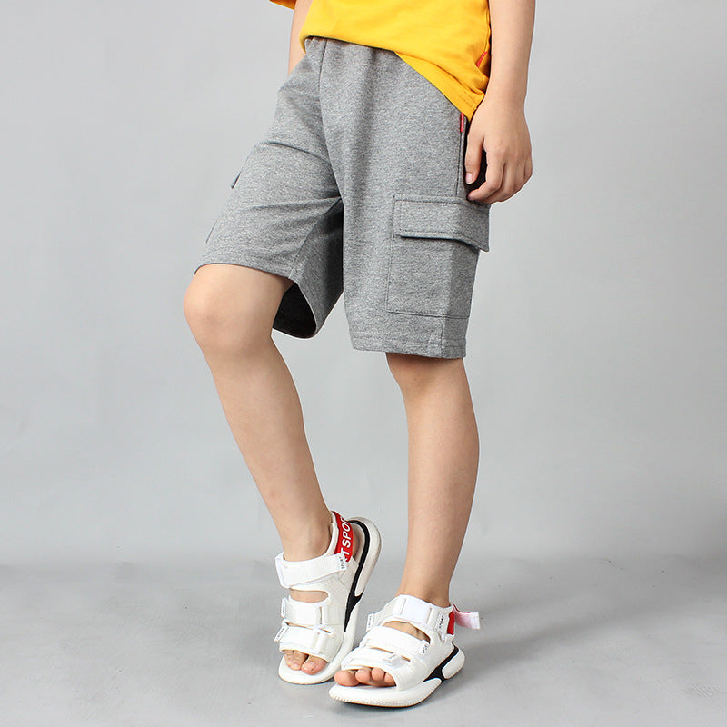 Summer New Boys' Cotton Casual Overalls Shorts - Premium Jongens broeken from My Store - Just €28.65! Shop now at KIYOO Royal Brand