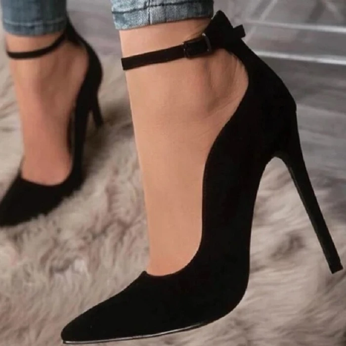 Buckle pointed high heels - Premium Hakken from My Store - Just €43.26! Shop now at KIYOO Royal Brand