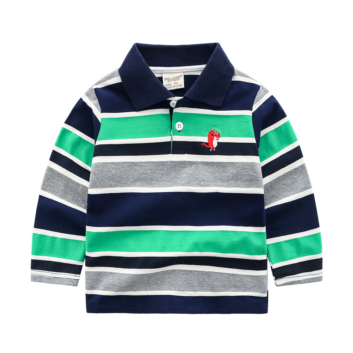 Boys striped long sleeve T-shirt - Premium T-shirt Jongens from My Store - Just €24.04! Shop now at KIYOO Royal Brand