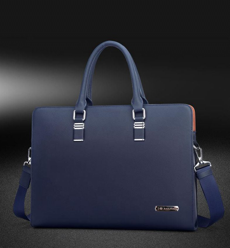 Leather business men's handbag - Premium Tassen & Rugtassen from My Store - Just €139.94! Shop now at KIYOO Royal Brand