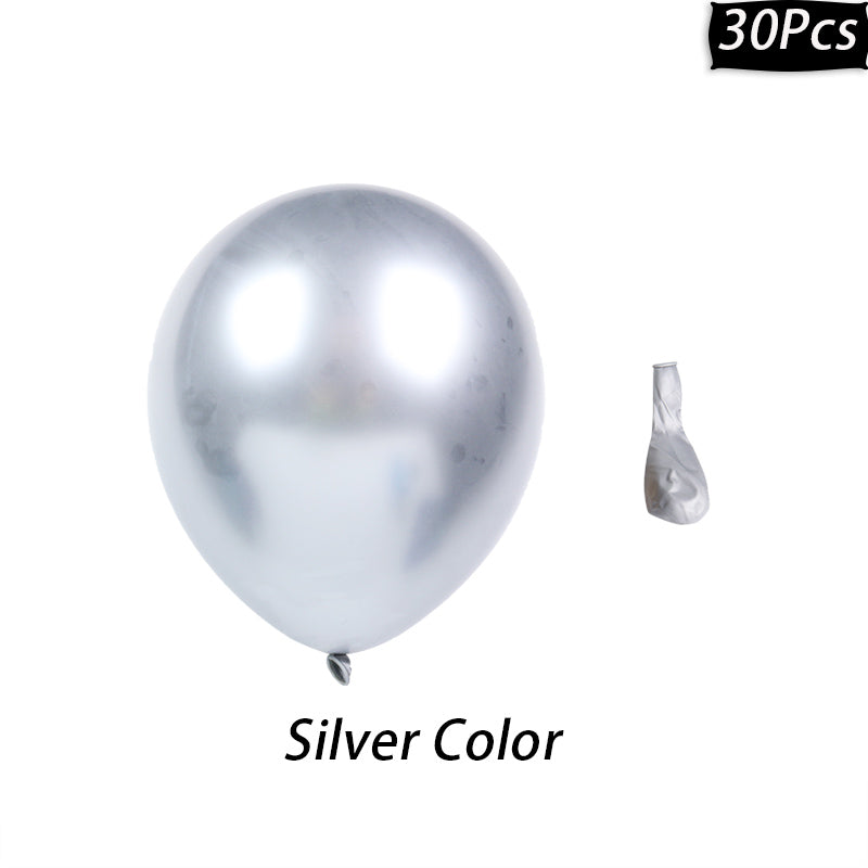 Silver Disco Balloons