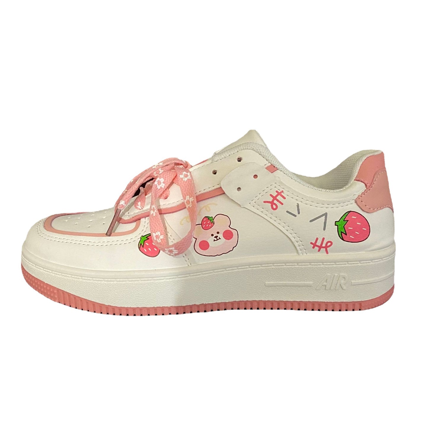 Strawberry Bear Sneakers - Premium Meisjes schoenen from My Store - Just €36.58! Shop now at KIYOO Royal Brand