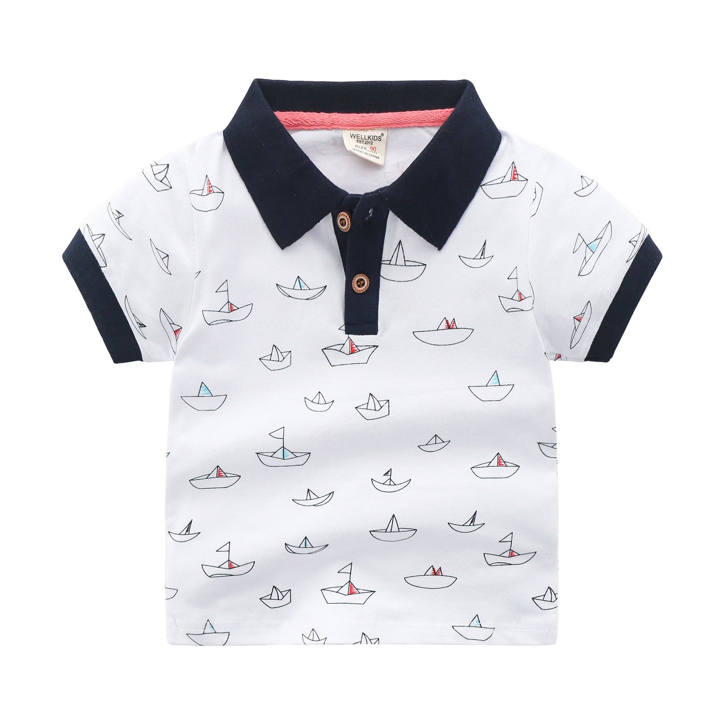 Children's Short-sleeved Polo Shirt Lapel T-shirt - Premium T-shirt Jongens from My Store - Just €16.72! Shop now at KIYOO Royal Brand