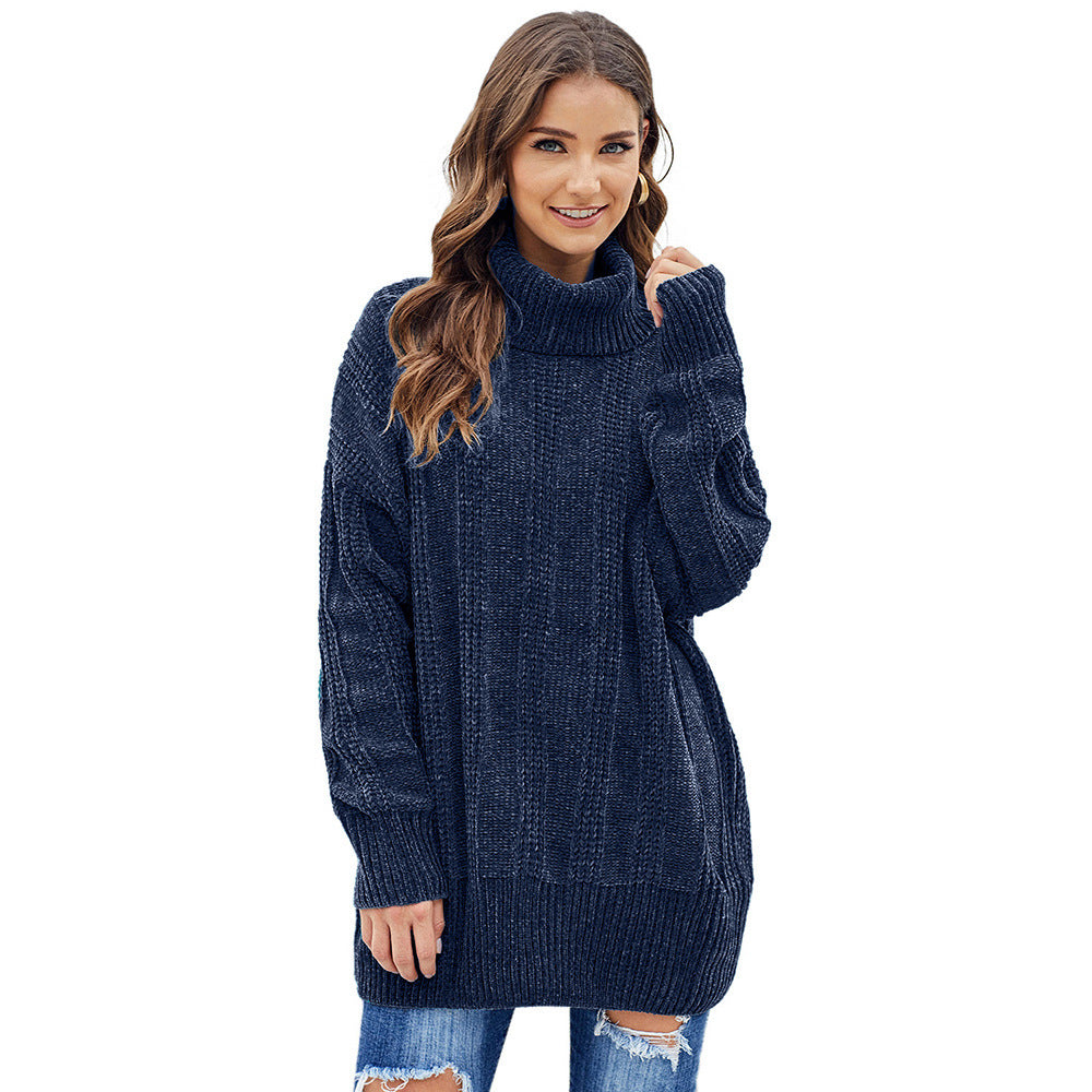 Turtleneck pullover long sleeve sweater women - Premium Truien & Vesten from My Store - Just €63.28! Shop now at KIYOO Royal Brand