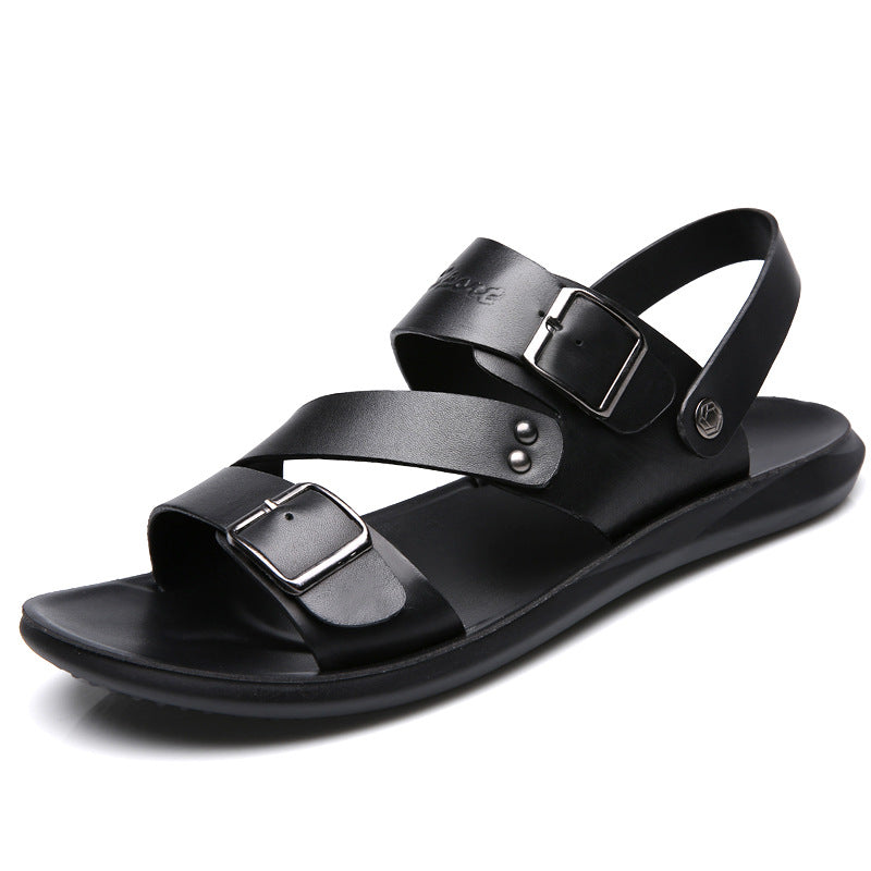 Men's leather sandals and slippers - Premium Sandalen & Slippers from My Store - Just €39.05! Shop now at KIYOO Royal Brand