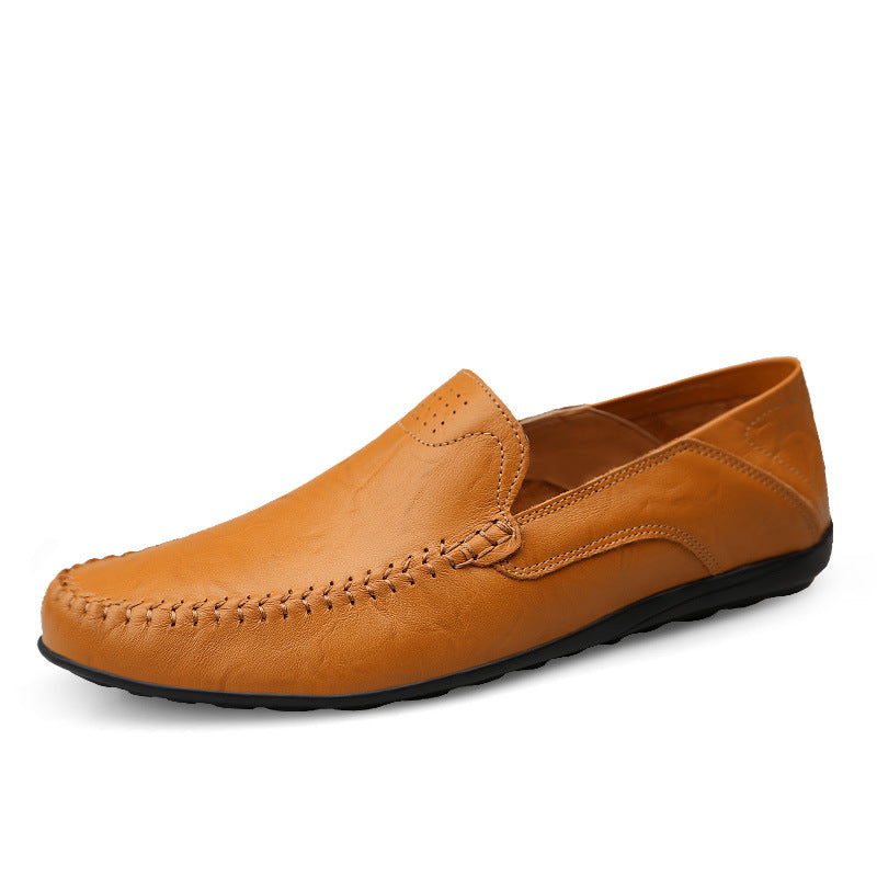 Large Size Leather Shoes Casual Men's Peas Shoes - Premium Loafers from My Store - Just €45.52! Shop now at KIYOO Royal Brand