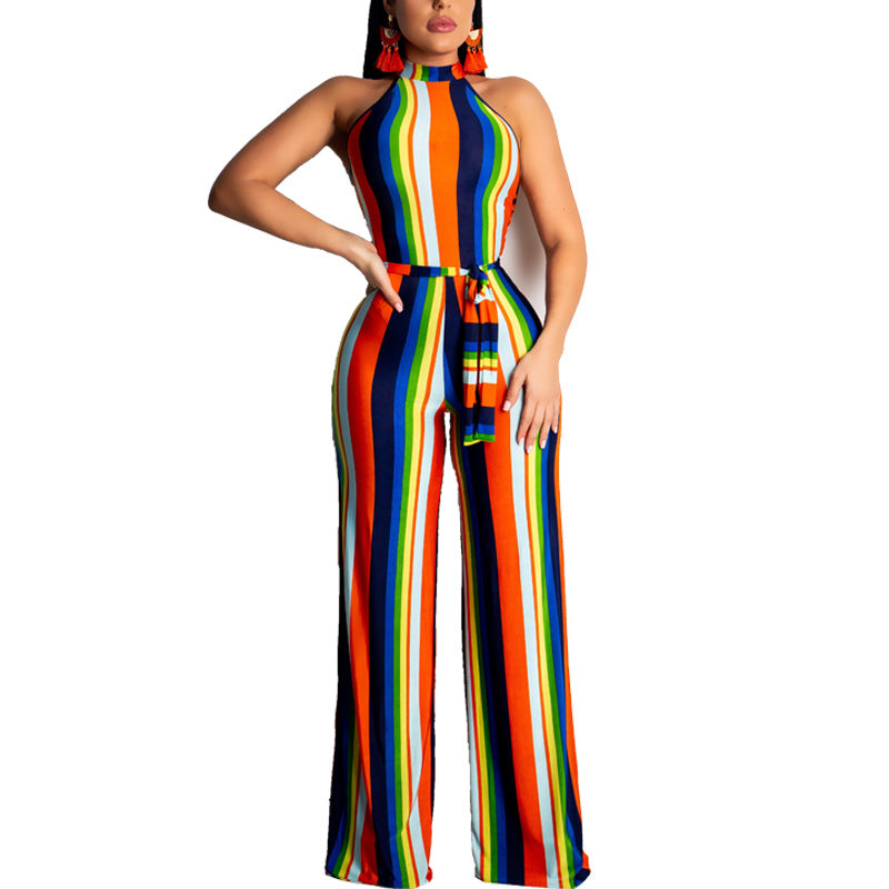 Women's Rainbow casual Jumpsuit - Premium jumpsuit from My Store - Just €47.35! Shop now at KIYOO Royal Brand