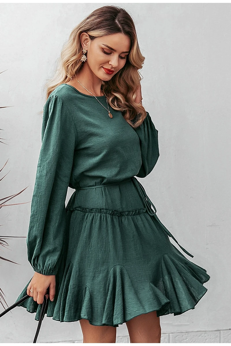 Tommy Dress - Green - Premium Jurken from My Store - Just €63.89! Shop now at KIYOO Royal Brand