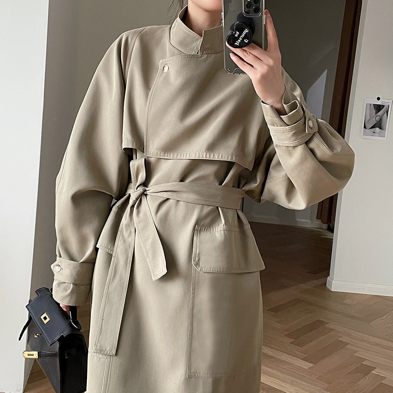 Women's Long Fashion Trench Coat - Premium Dames Jassen from My Store - Just €128.11! Shop now at KIYOO Royal Brand