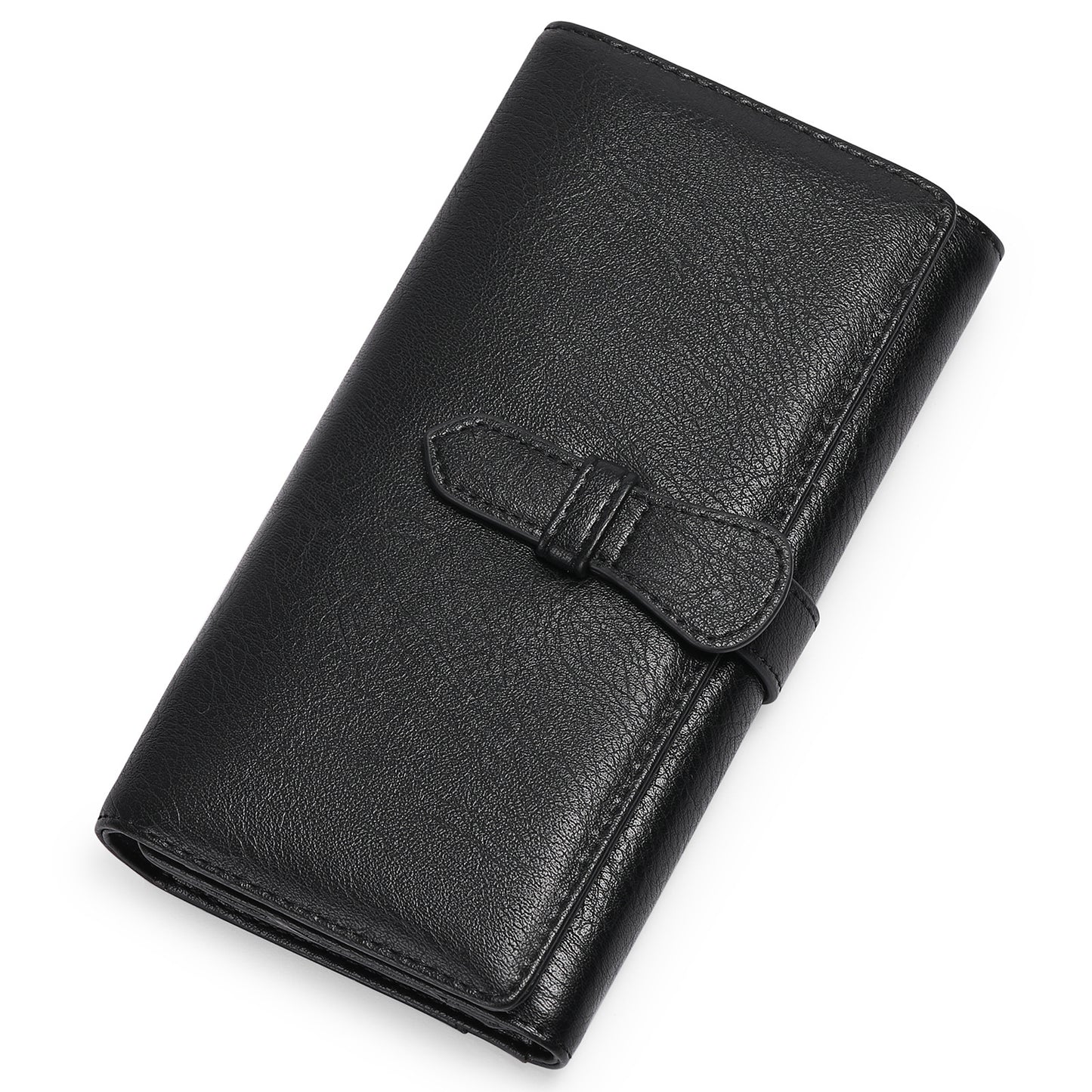 Vintage Wax Leather Three-fold Large-capacity Women's Long Wallet - Premium Portemennees from My Store - Just €44.94! Shop now at KIYOO Royal Brand