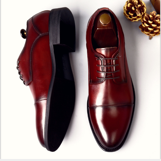 Men's business leather dress shoes, youth shoes, men - Premium veterschoenen from My Store - Just €333.86! Shop now at KIYOO Royal Brand