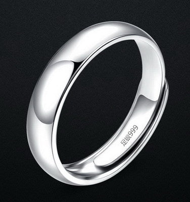 Glossy Ring Simple Men's Silver Ring - Premium Mannen Sieraden from My Store - Just €27.46! Shop now at KIYOO Royal Brand