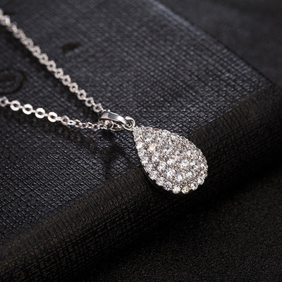 Drop-shaped necklace - Premium dames sieraden from My Store - Just €44.24! Shop now at KIYOO Royal Brand