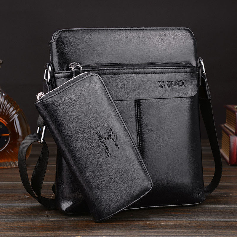 The new kangaroo male bag shoulder bag man satchel business men's fashion  single shoulder bag