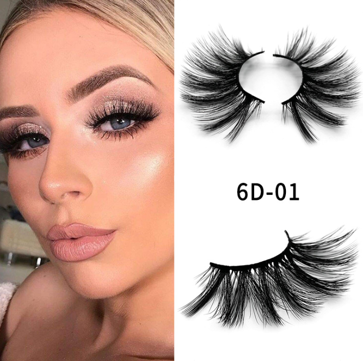 Nethong 25mm mink 6D three-dimensional messy cross-eye lashes