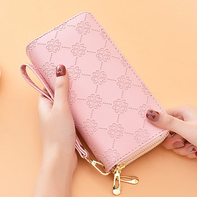 Women's Long Shiny Matte Double Zipper Large Capacity Purse Clutch Bag - Premium Portemennees from My Store - Just €19.86! Shop now at KIYOO Royal Brand