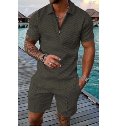 Short Sleeve Shorts Casual Suit - Premium korte broeken/shirts from My Store - Just €47.76! Shop now at KIYOO Royal Brand