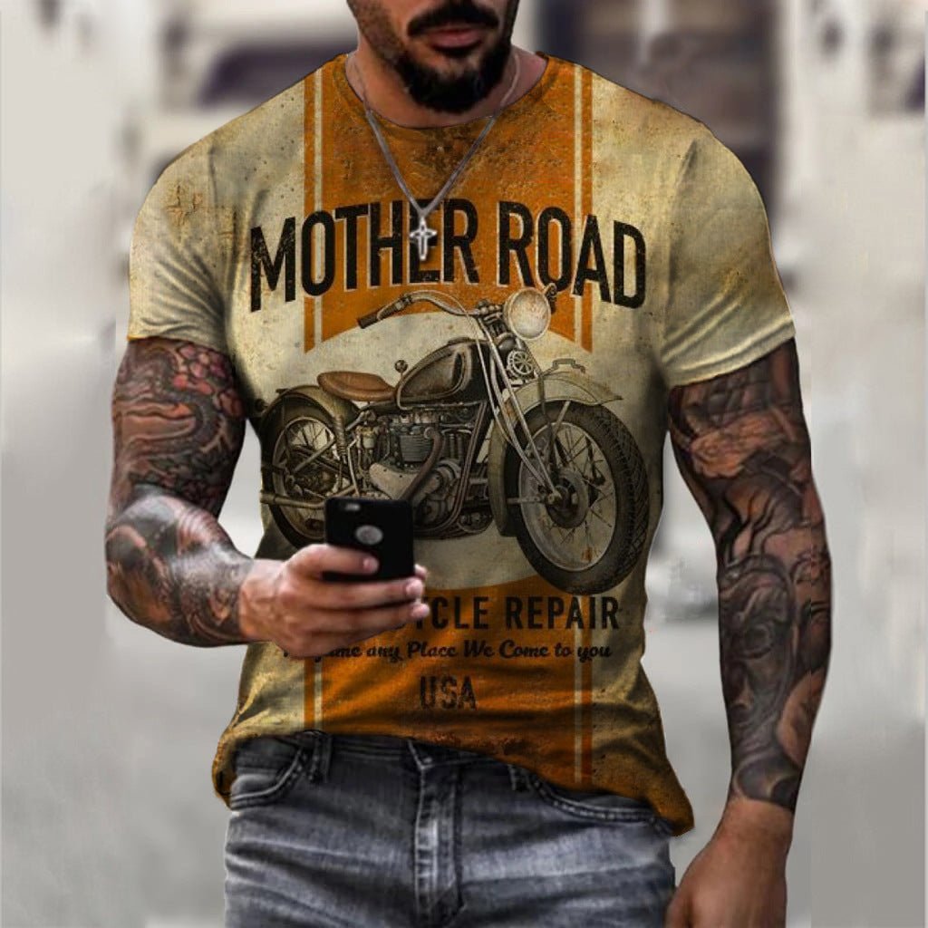 3D-motorfiets print T-shirt - Premium T-shirts/Hemden from My Store - Just €18.57! Shop now at KIYOO Royal Brand