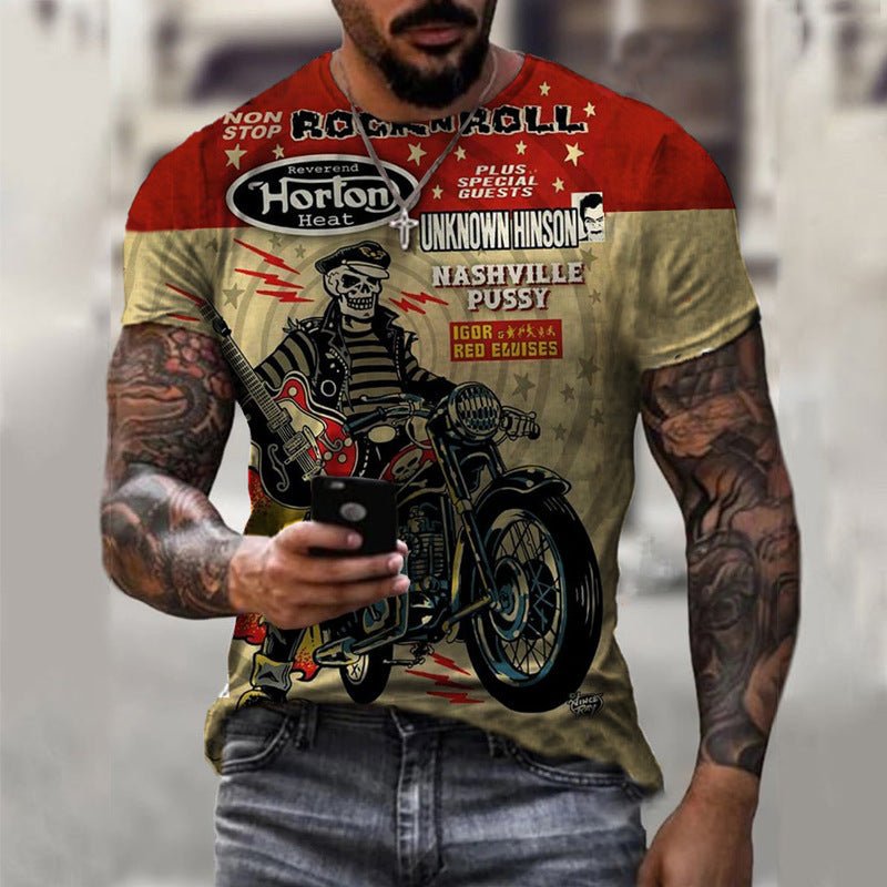 3D-motorfiets print T-shirt - Premium T-shirts/Hemden from My Store - Just €18.57! Shop now at KIYOO Royal Brand