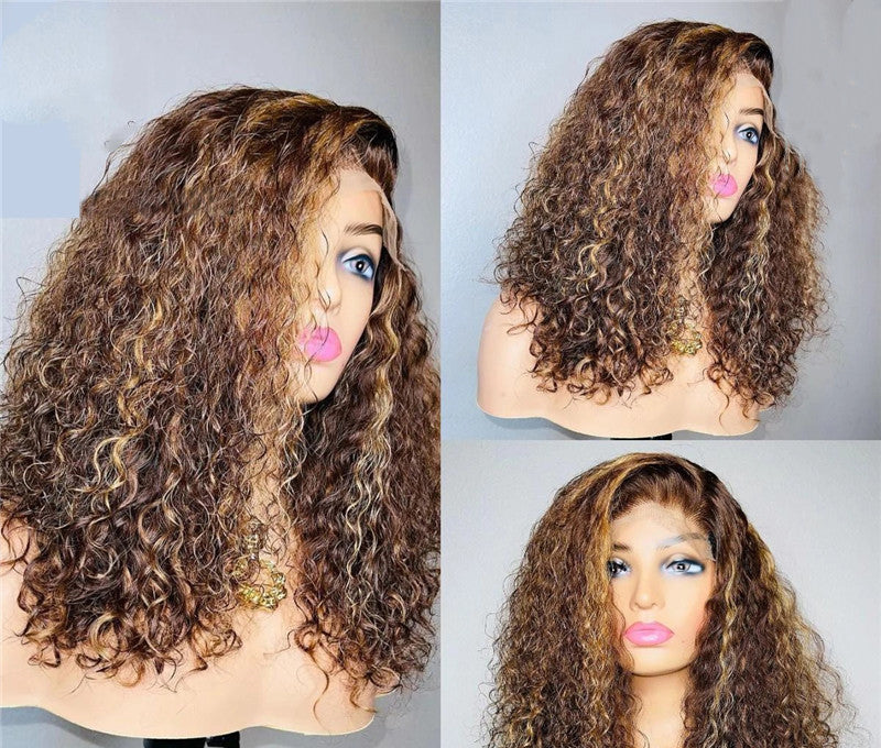 Transparent Lace Wig Hair Cover - Premium Pruiken/Waves from My Store - Just €320.18! Shop now at KIYOO Royal Brand