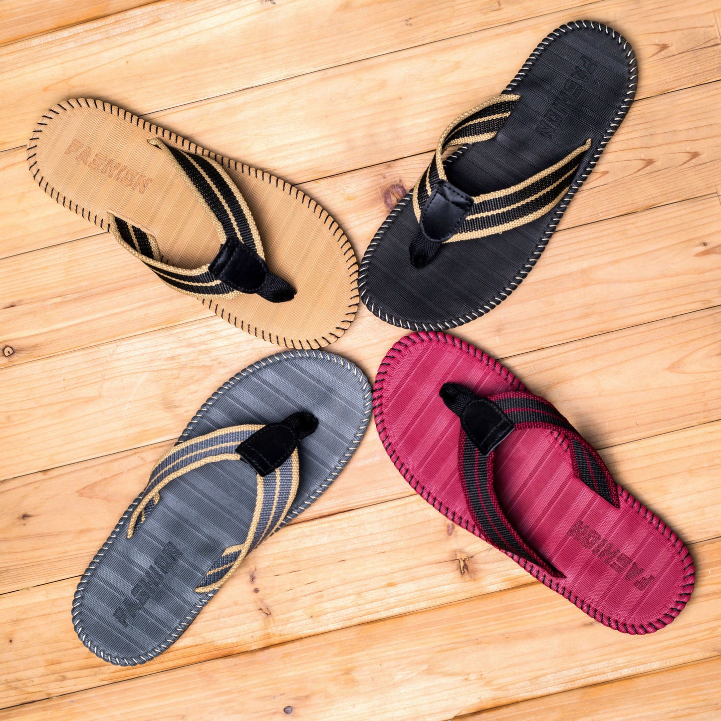 Flip-toe sandals non-slip flat breathable beach shoes