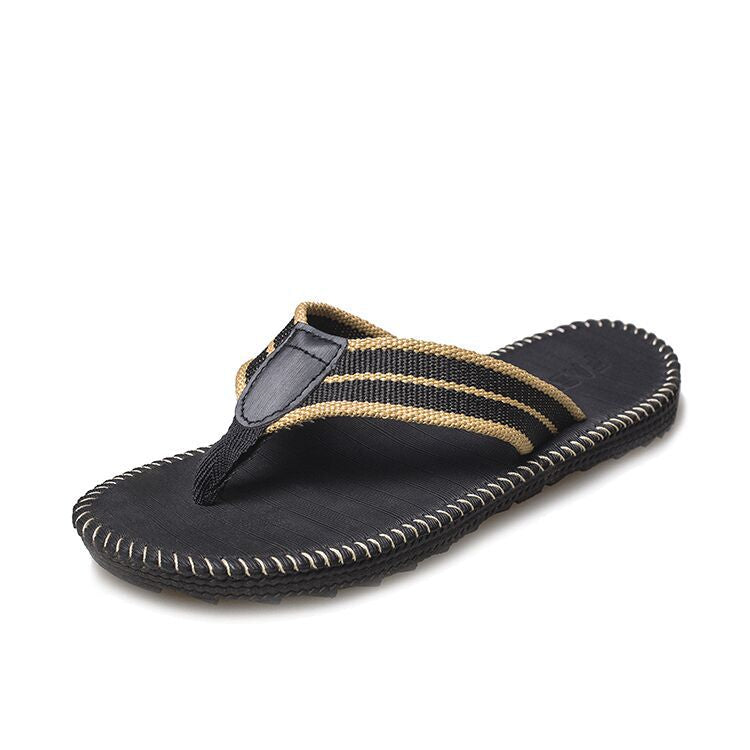 Flip-toe sandals non-slip flat breathable beach shoes