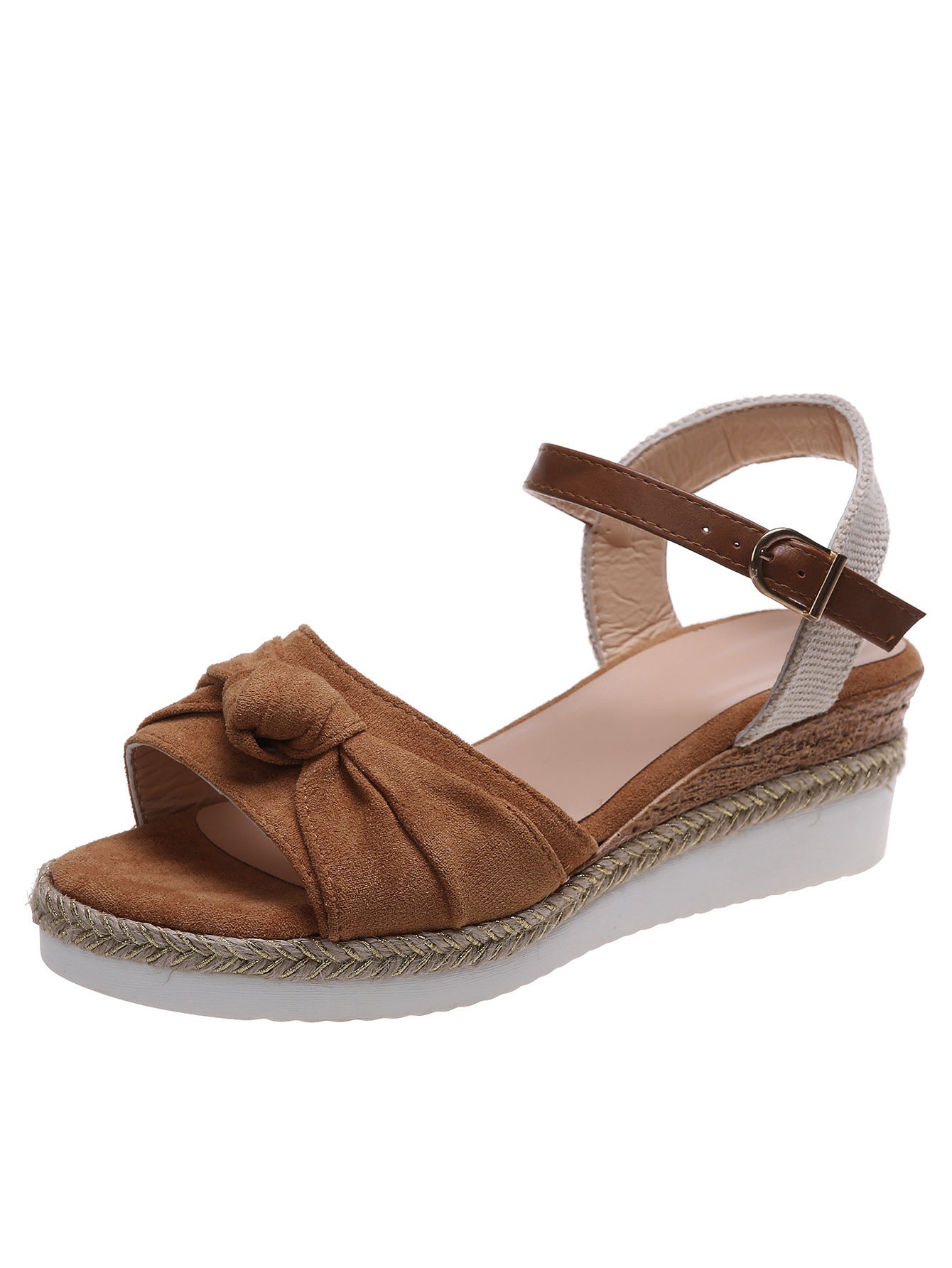 Women's Sandals With Bow Rope Bottom Lightweight Casual - Premium Sandalen from My Store - Just €55.91! Shop now at KIYOO Royal Brand