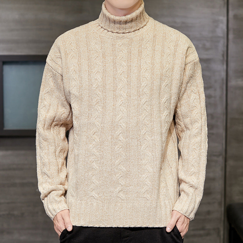 Loose High Neck Men Sweater Thickening - Premium Truien & Sweaters from My Store - Just €33.65! Shop now at KIYOO Royal Brand