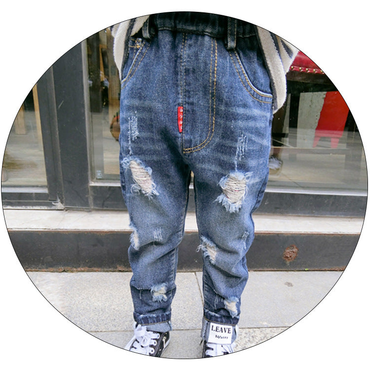 Ripped children's jeans - Premium Jongens broeken from My Store - Just €24.25! Shop now at KIYOO Royal Brand