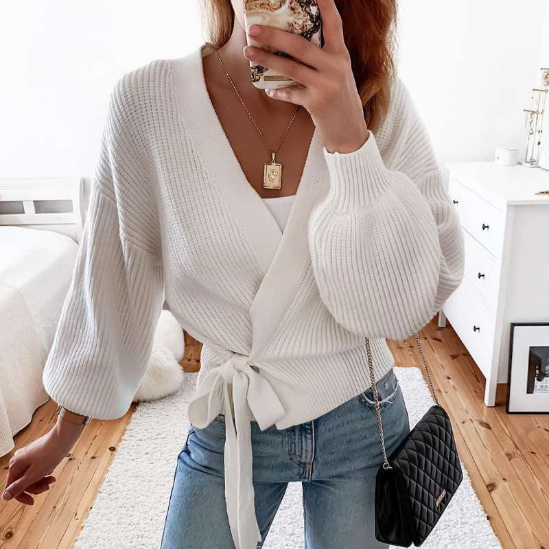 Knitted hollow sweater women - Premium Truien & Vesten from My Store - Just €34.20! Shop now at KIYOO Royal Brand