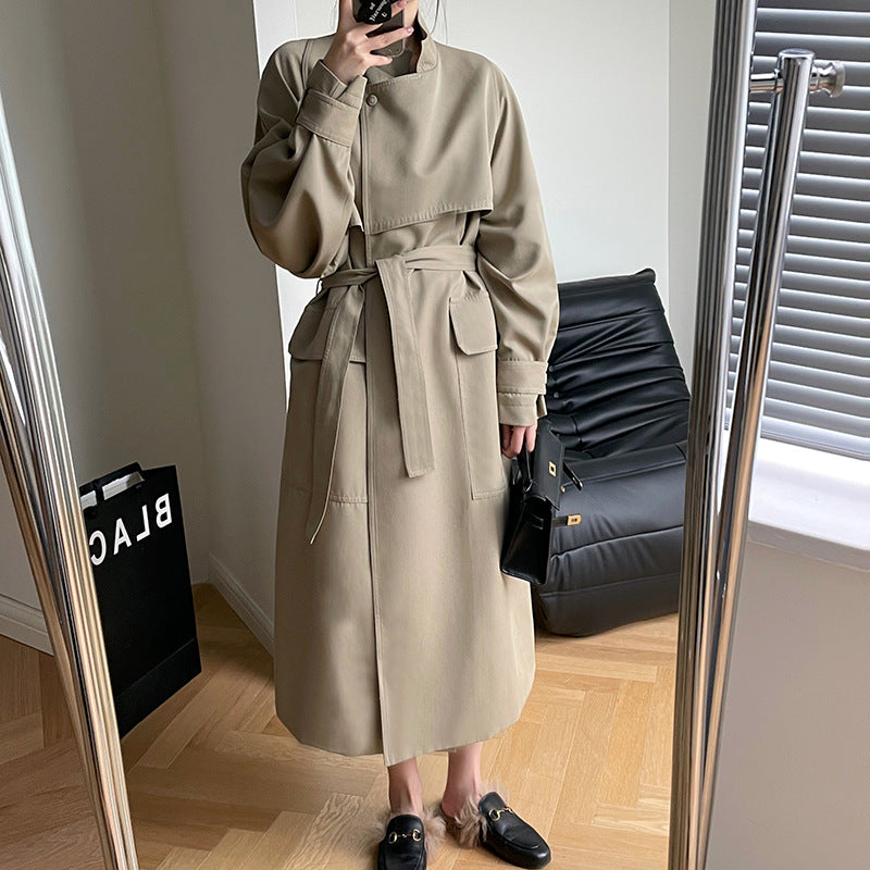 Women's Long Fashion Trench Coat - Premium Dames Jassen from My Store - Just €128.11! Shop now at KIYOO Royal Brand