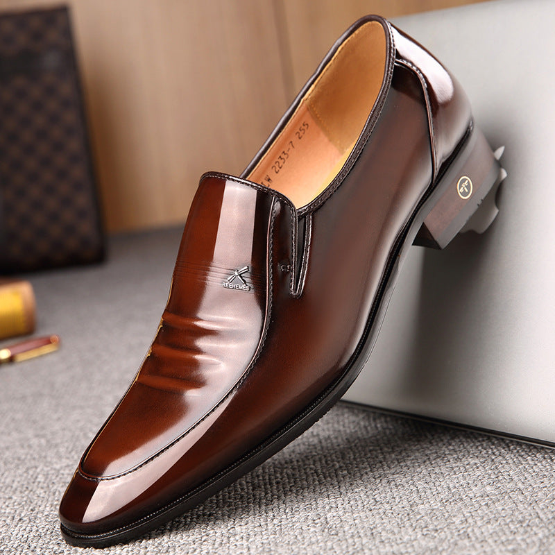 Micro REEHEMES patent leather shoes leather men's shoes British business dress men's shoes - Premium veterschoenen from My Store - Just €164.61! Shop now at KIYOO Royal Brand